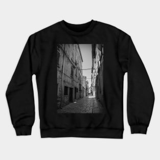 Back Street in Rovinj Old Town, Croatia Crewneck Sweatshirt